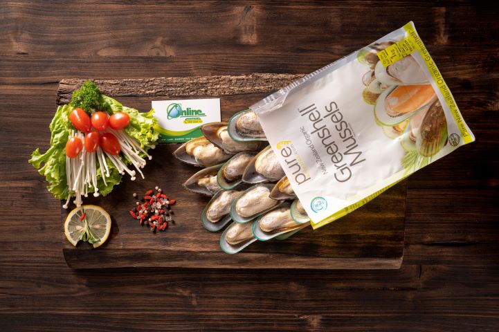 Vẹm Xanh Nửa Vỏ Organic New ZeaLand- New Zealand Organic Greenshell Mussels On The Half Shell